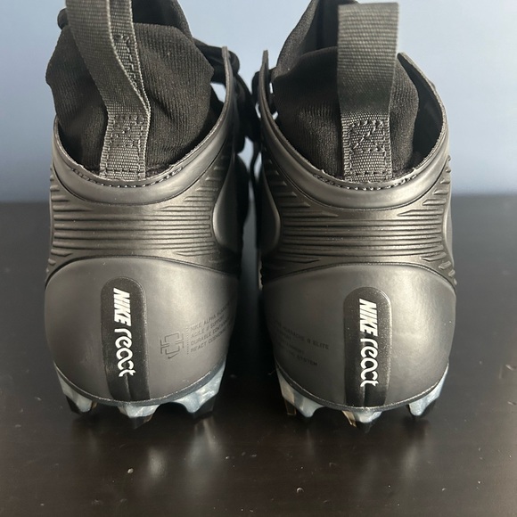 Nike Alpha Huarache 8 Elite LAX Black Lacrosse Cleats CW4447-001 Men's Size 10 - Picture 3 of 8